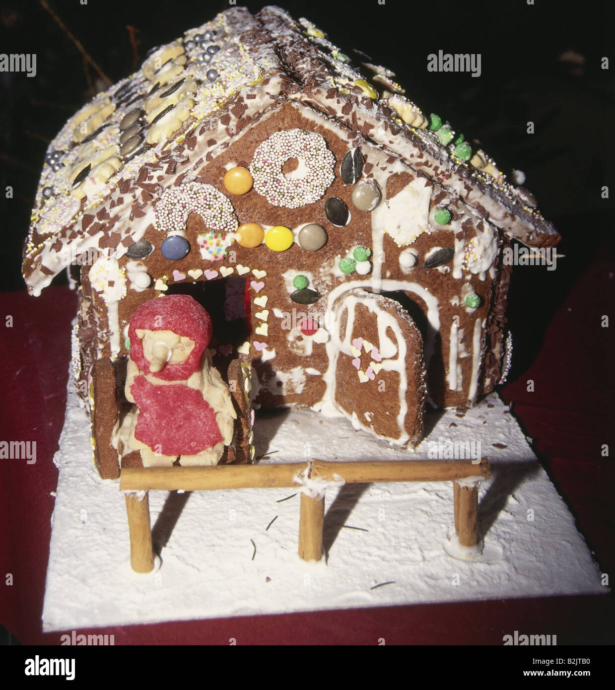 christmas, pastry, pepper cake house, Additional-Rights-Clearance-Info-Not-Available Stock Photo