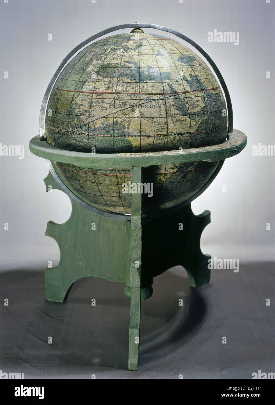 cartography, globes, globe by Johannes Schoener, probably after xylography by Martin Waldseemueller, circa 1515, Stock Photo