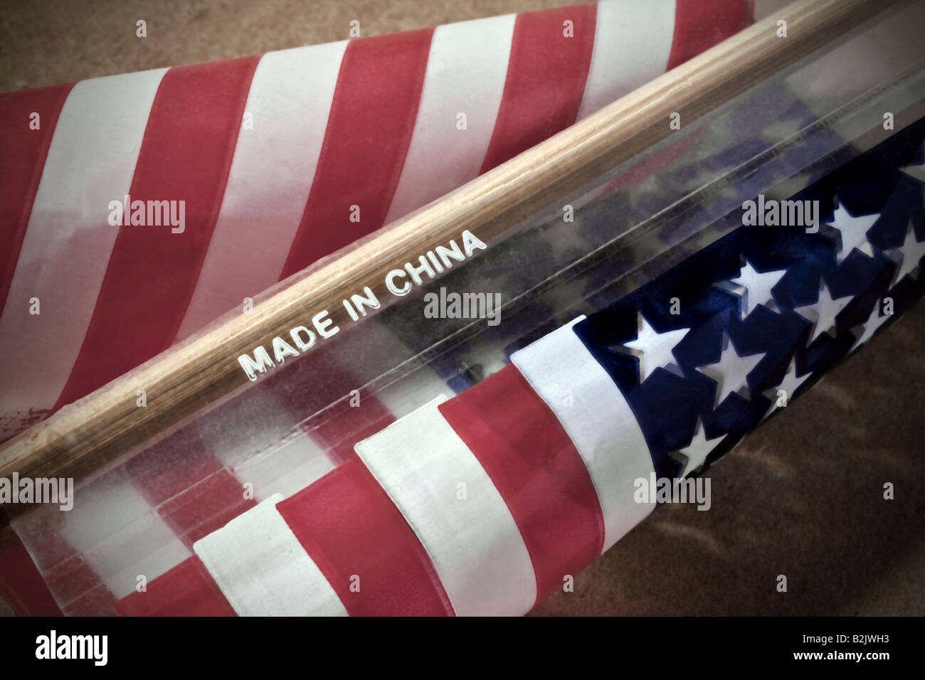 American flag made in China Stock Photo Alamy