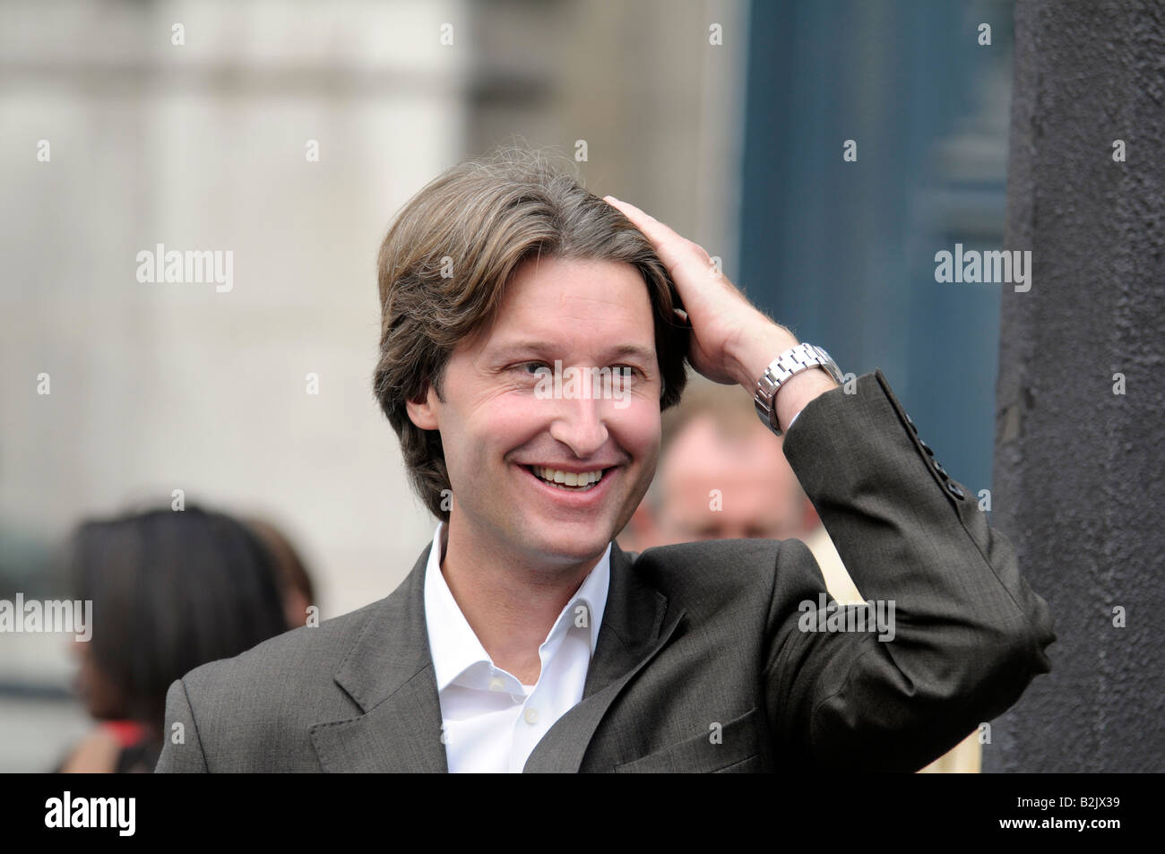 Portrait of Jean-Charles Decaux, chairman and co-CEO of French advertising giant firm JC Decaux. Stock Photo