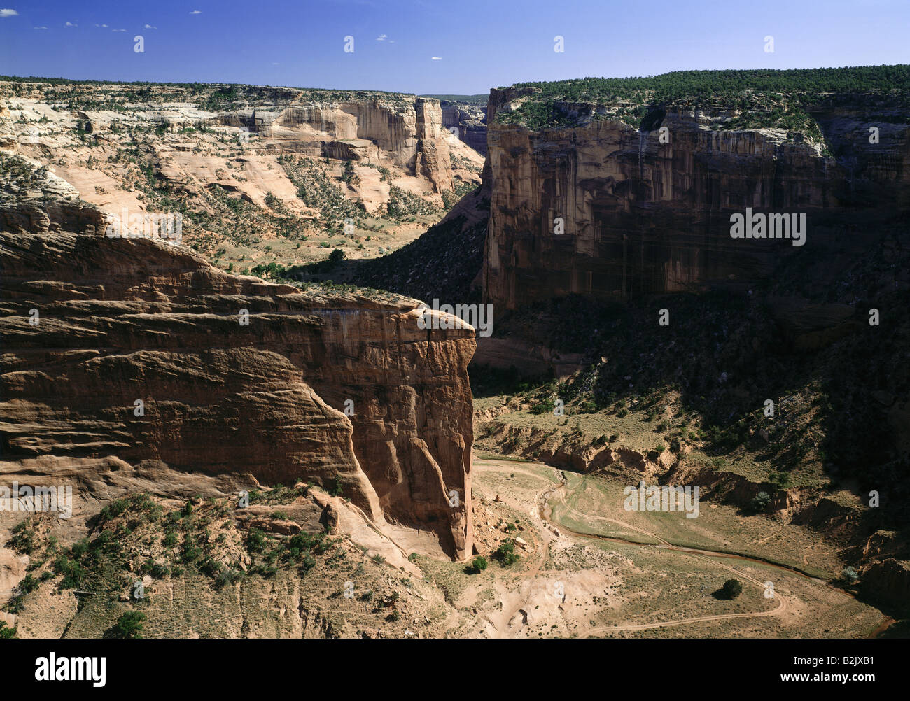 geography / travel, USA, Arizona, Navajo Reservation, landscapes, view from Mummy Cave Overlook on Canyon del Muerto, Additional-Rights-Clearance-Info-Not-Available Stock Photo