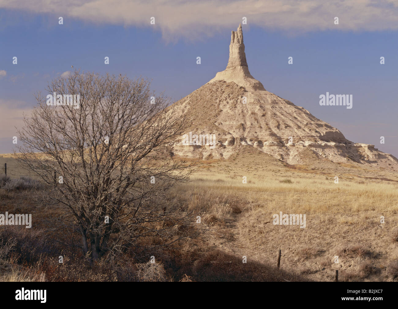 geography / travel, USA, Nebraska, Bayard, landscapes, Chimney Rock, rock at Oregon Trail