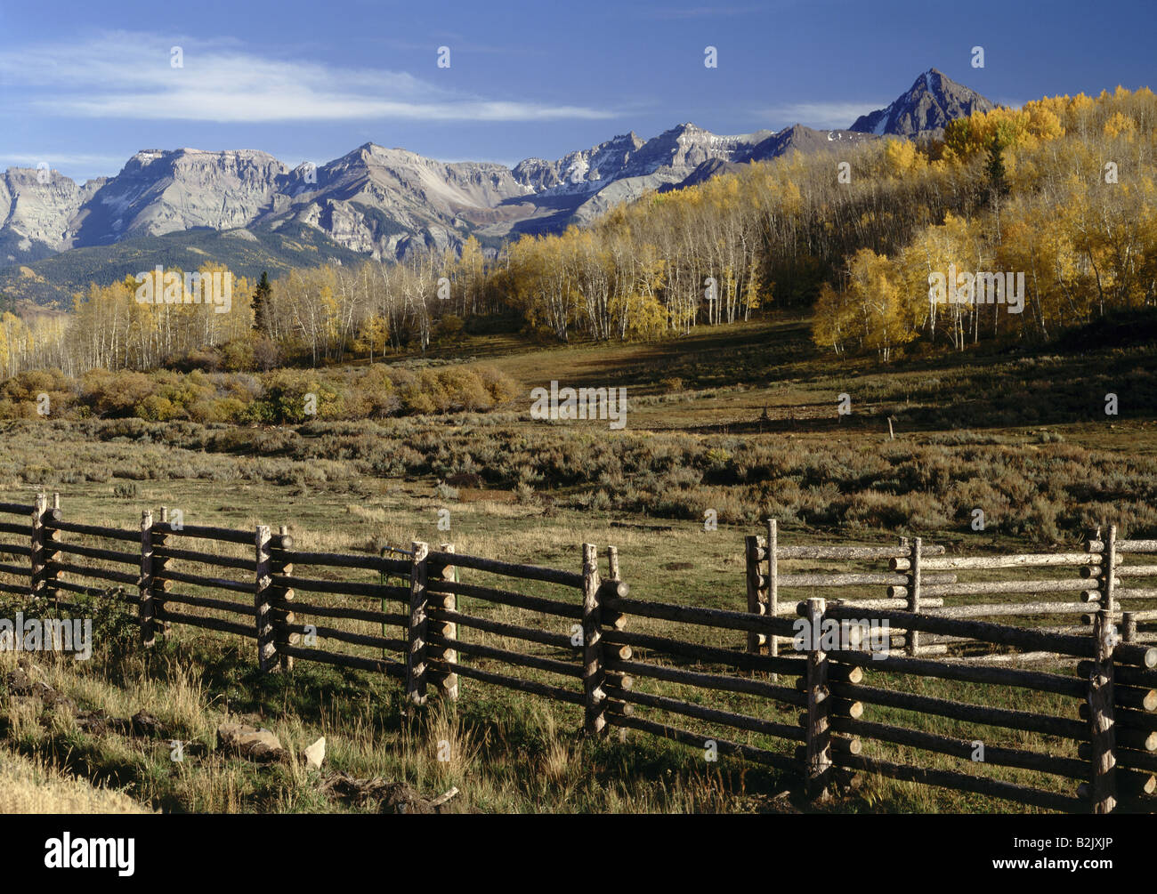 geography / travel, USA, Colorado, landscapes, San Juan Mountains, Mount Sneffels Range, Additional-Rights-Clearance-Info-Not-Available Stock Photo
