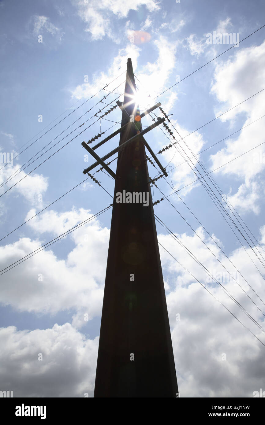 electrical power lines Stock Photo Alamy