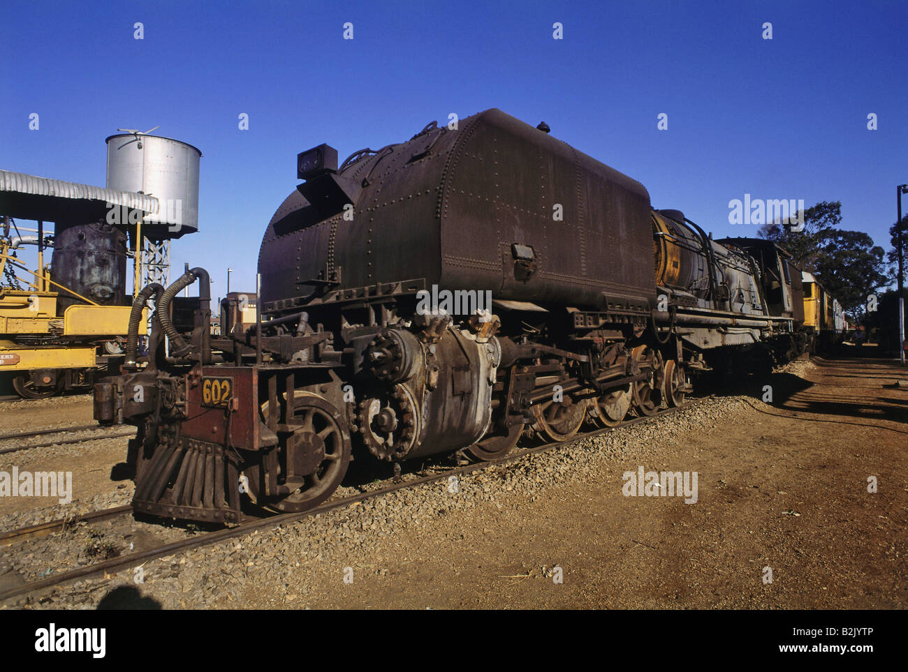 transport / transportation, locomotion, railroad museum,  Bulawayo, Zimbabwe, , Additional-Rights-Clearance-Info-Not-Available Stock Photo