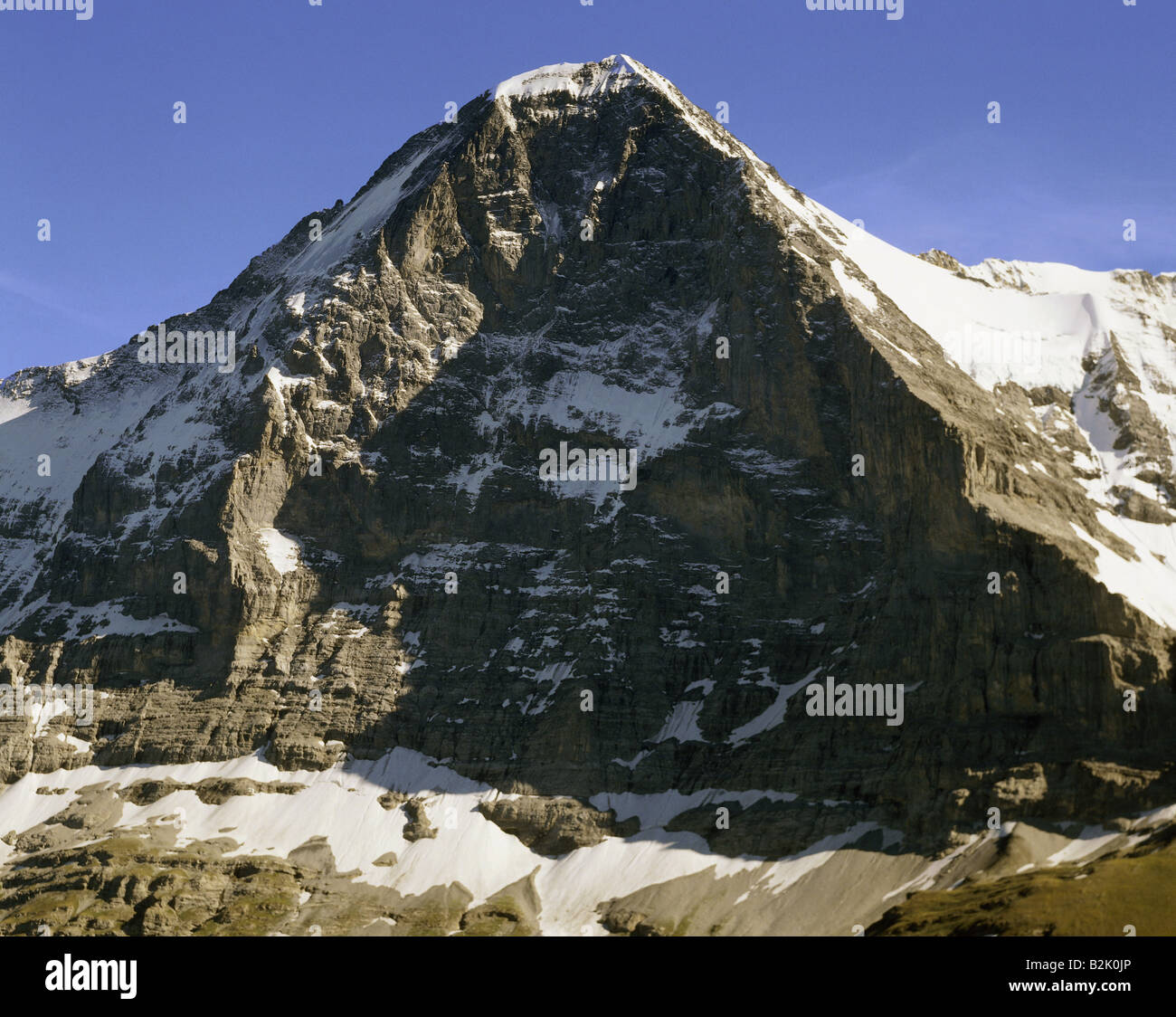 geography / travel, Switzerland, Bernese Oberland, landscapes, mountains, Eiger Nordwand (3,970 m), , Additional-Rights-Clearance-Info-Not-Available Stock Photo