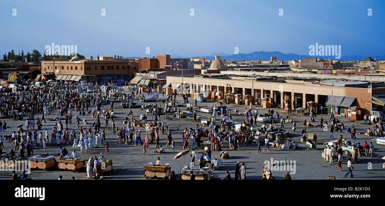 geography / travel, Morocco, Marrakesh, squares, Djemaa el Fna, Additional-Rights-Clearance-Info-Not-Available Stock Photo