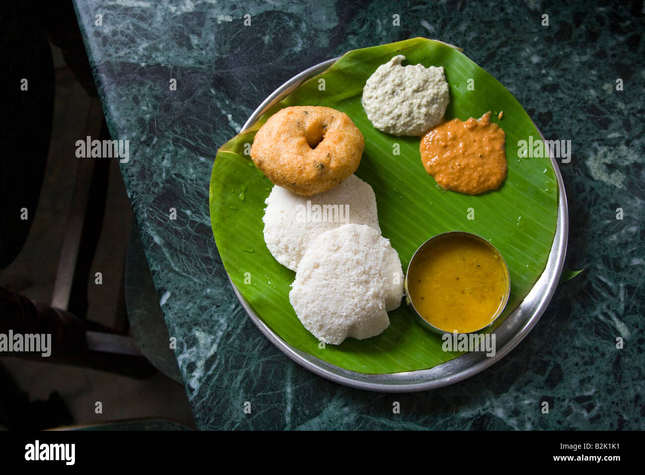 Iddlies South Indian Food in Mamallapuram South India Stock Photo