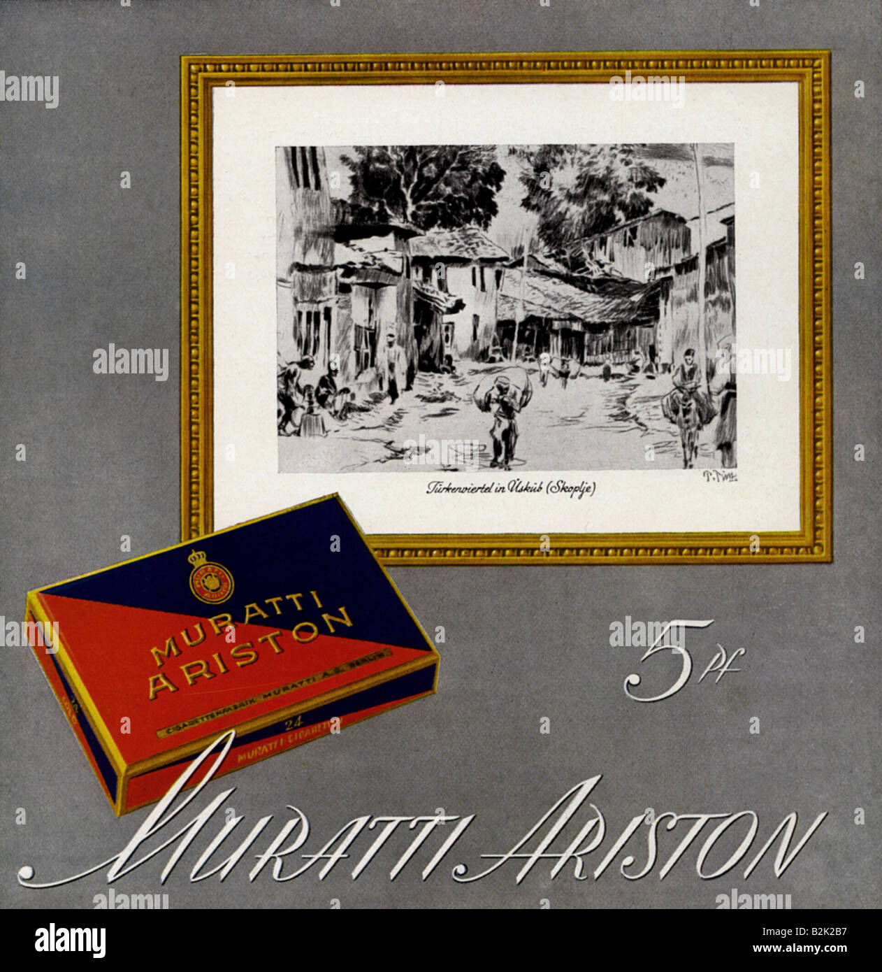 advertising, tobacco, cigarettes, Muratti 