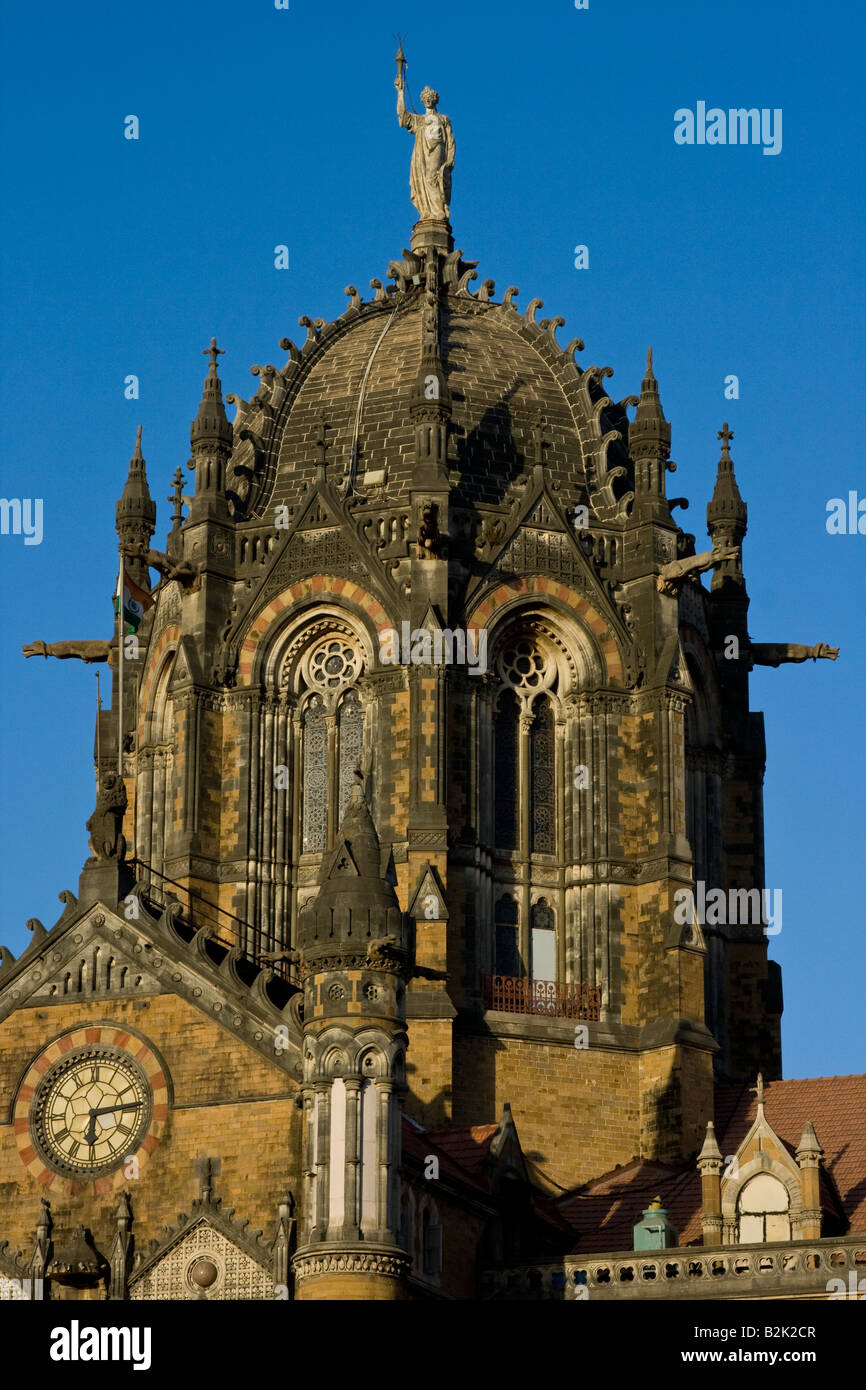 CST Chhatrapati Shivaji Terminus in Mumbai India Stock Photo