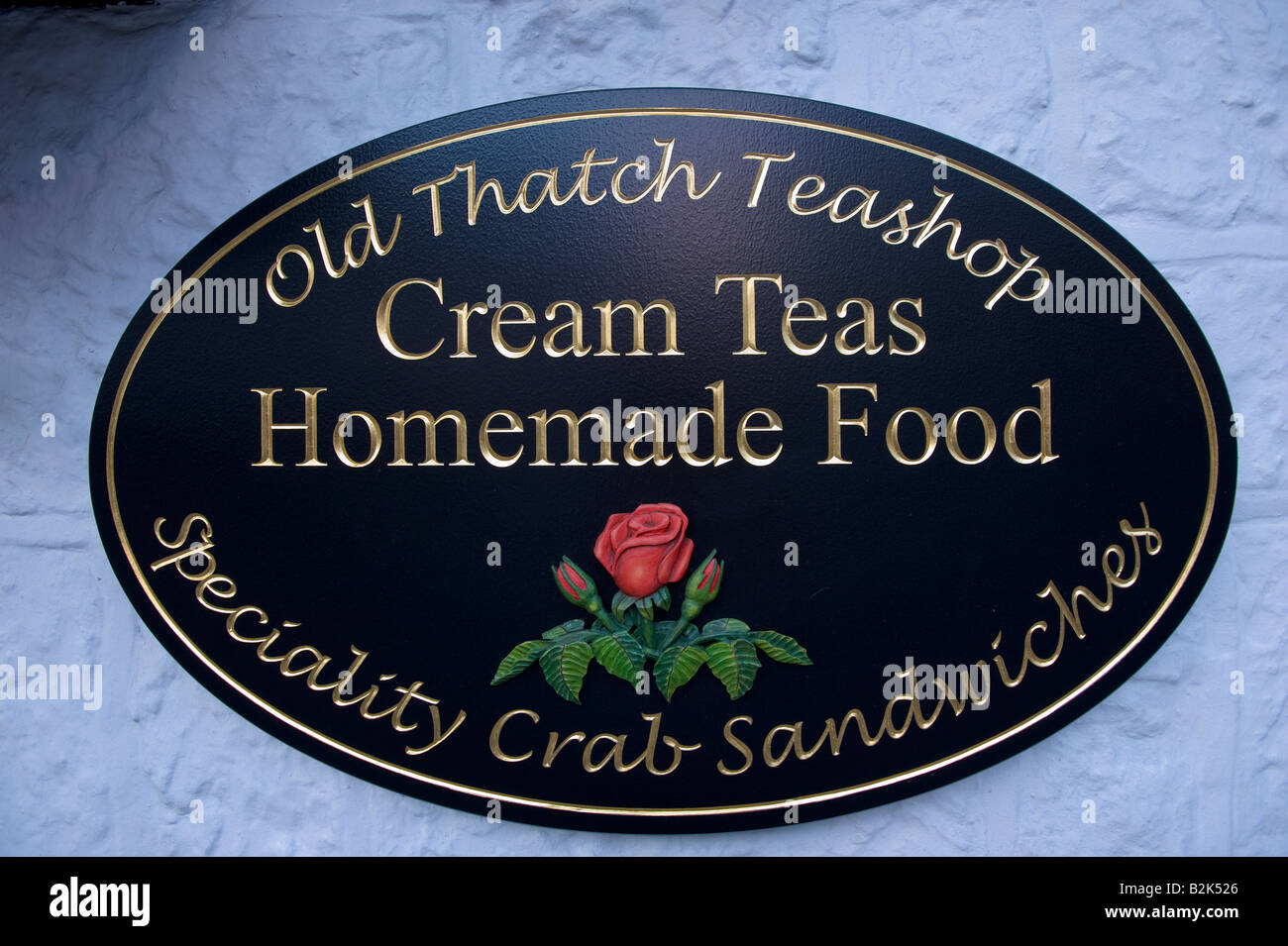 sign serving cream tea, Shanklin, Isle of Wight United Kingdom