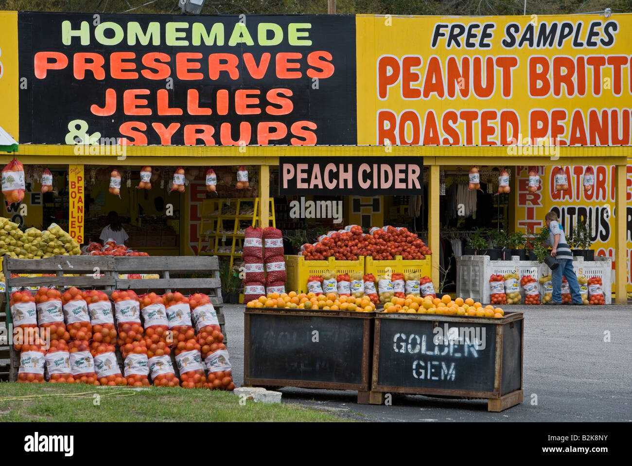 A roadside stand in northern Florida Stock Photo
