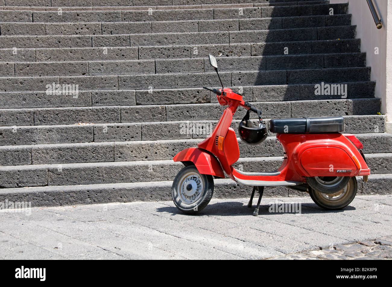 Italian scooter Sardinia Italy Stock Photo Alamy