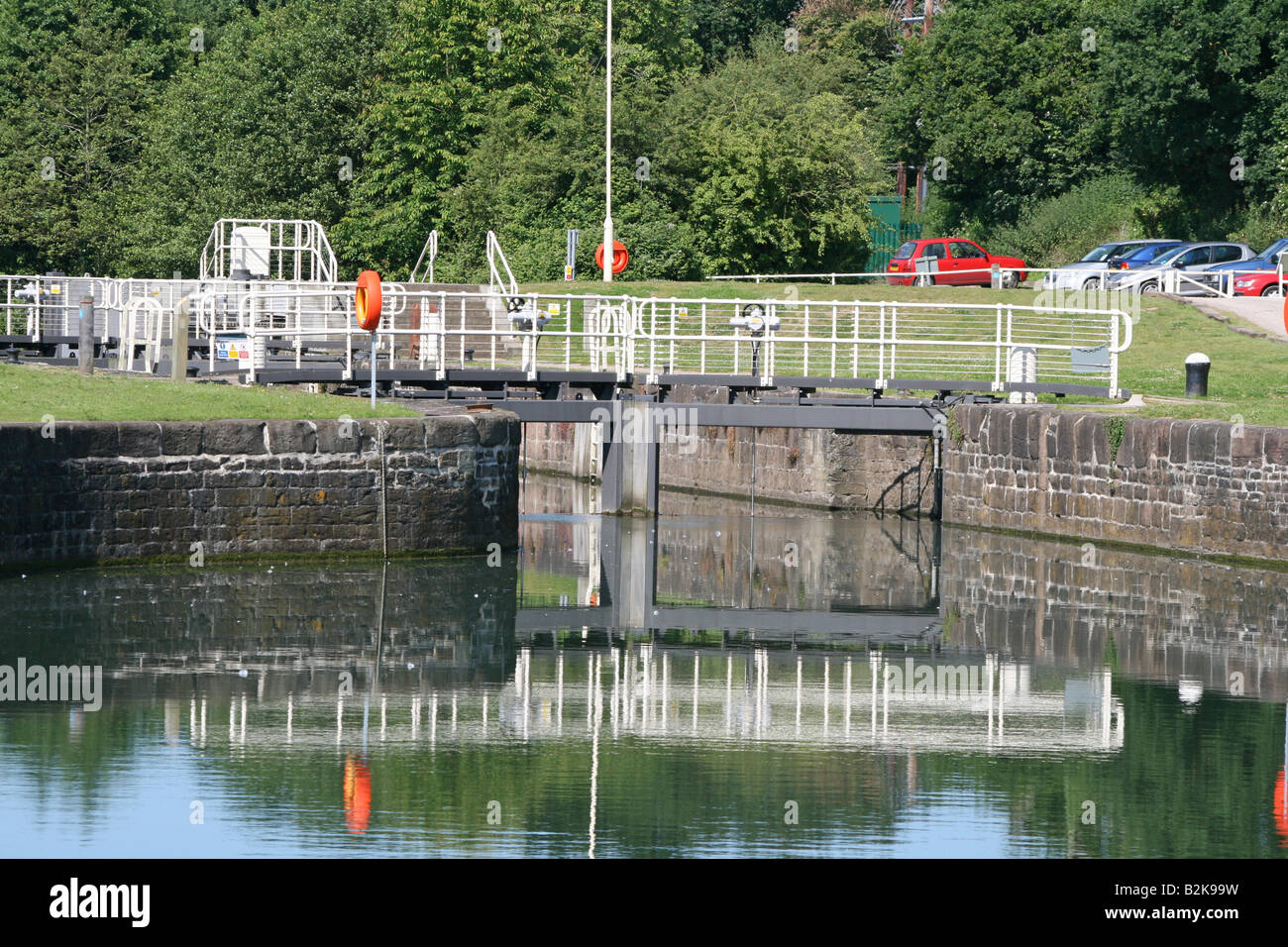 Lydney Harbour Lock Stock Photo