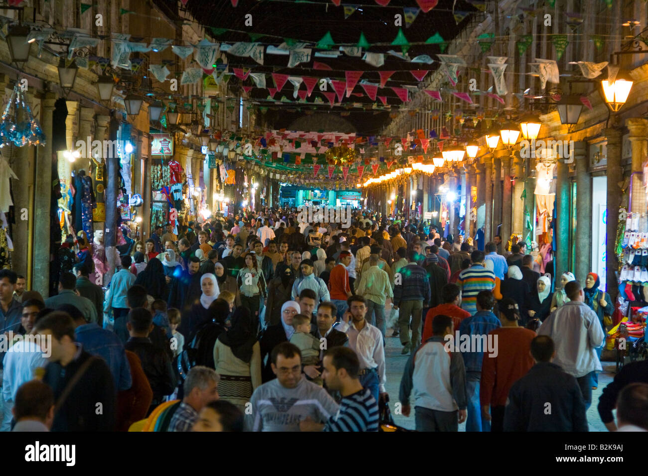 Hamidiyya Souq in Damascus Syria Stock Photo