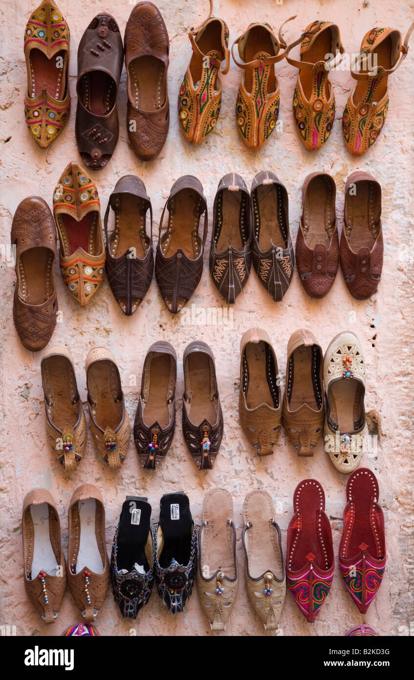 India Rajasthan Jaisalmer camel leather shoes 2008 Stock Photo - Alamy