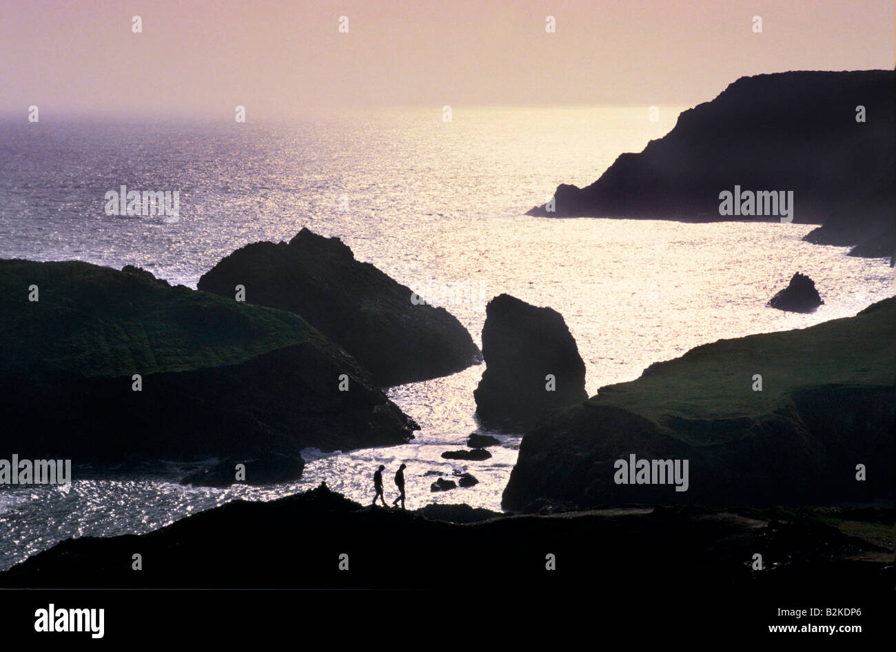 lizard peninsula cornwall 1987 Stock Photo