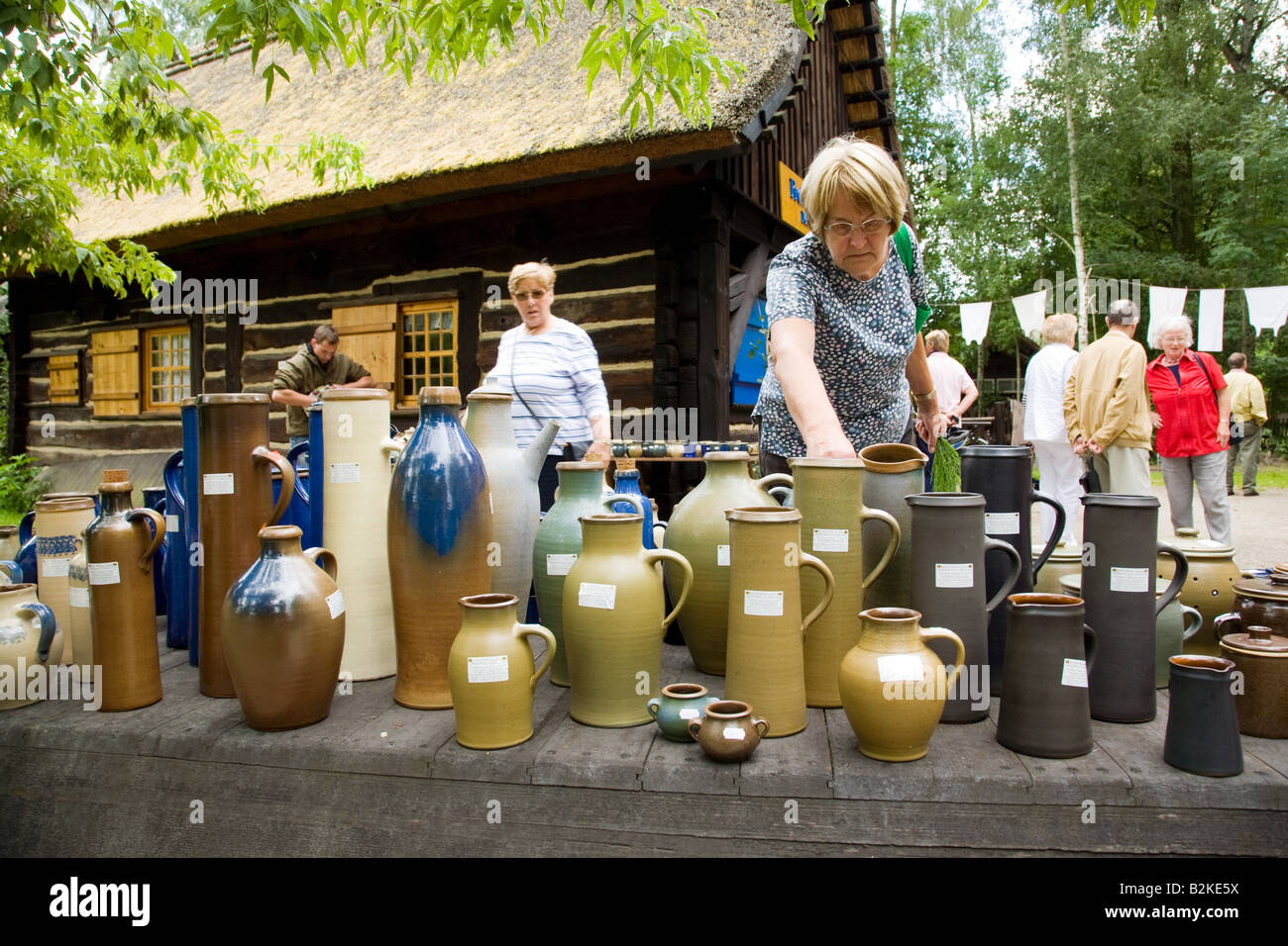 Open air museum of Lehde Stock Photo