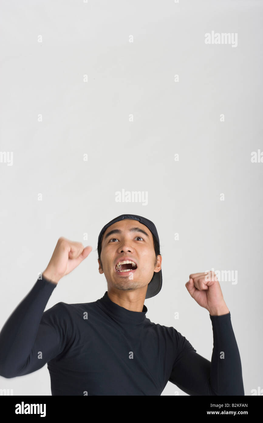 Shouting achievement hi-res stock photography and images - Alamy