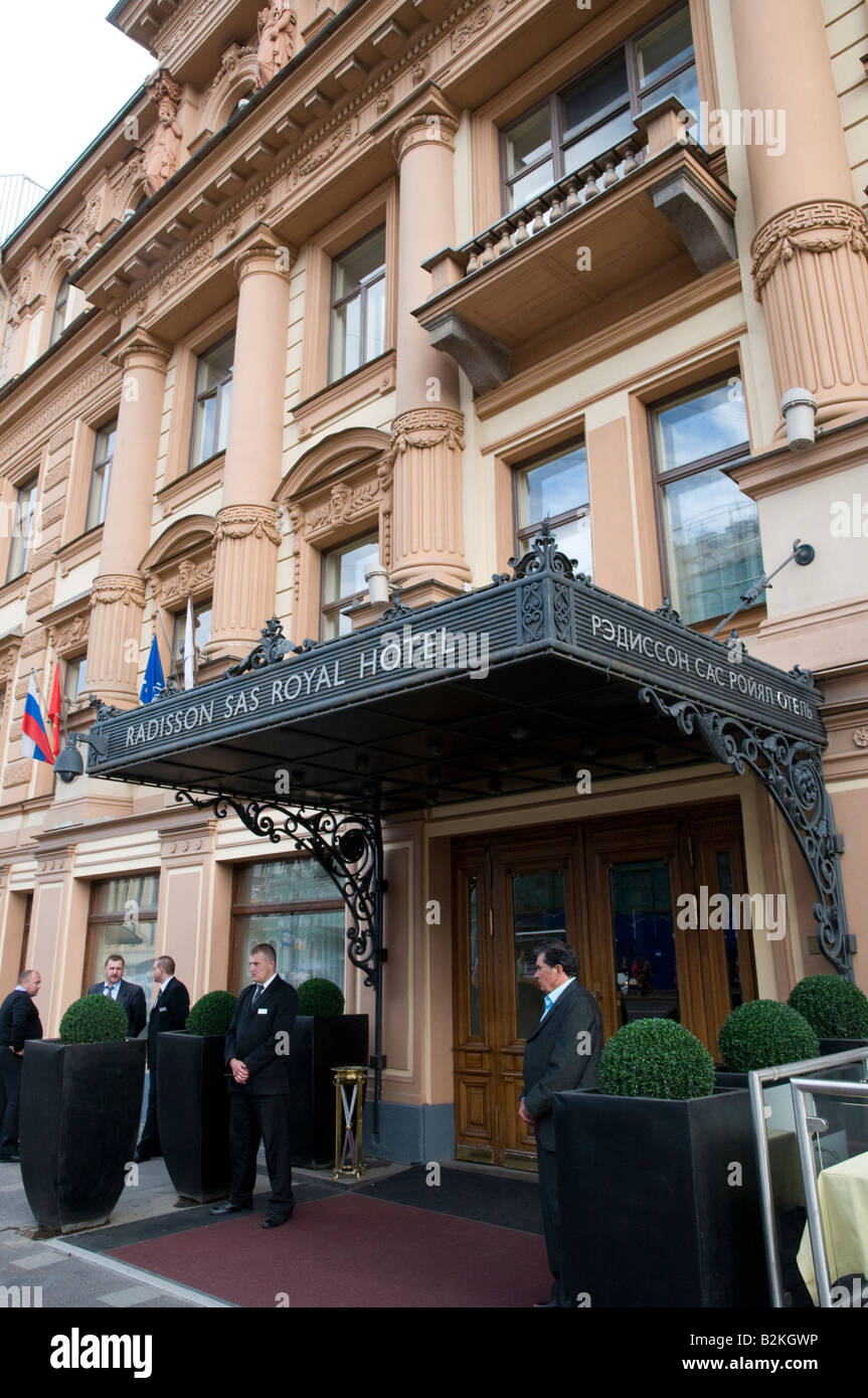 Radisson SAS Royal Hotel on Nevsky Prospekt St Petersburg Russia Stock Photo