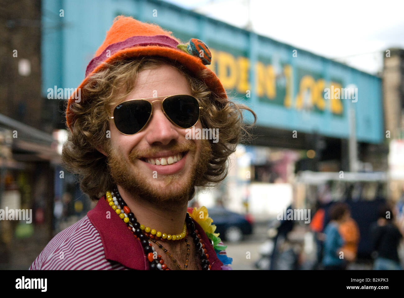 young man at Camden Lock Stock Photo Alamy