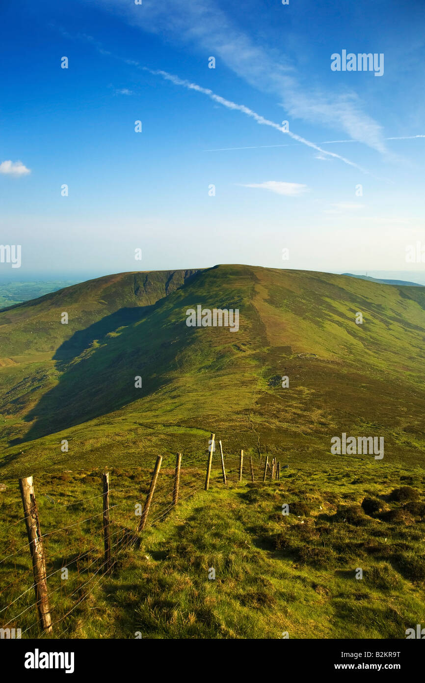 Farbreaga Mountain from Seefin, Monavullagh Mountains, County Waterford, Ireland Stock Photo