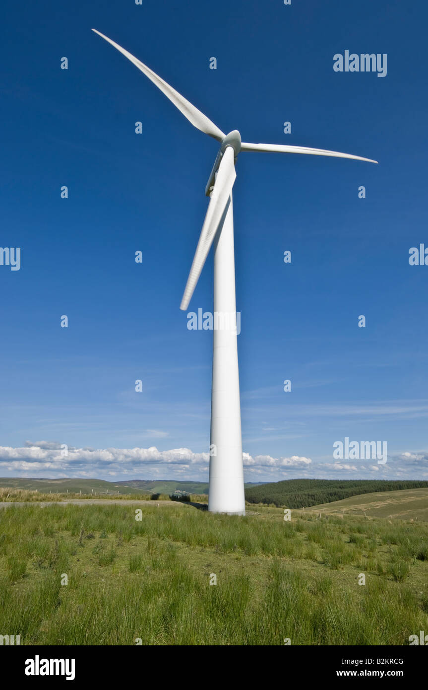 Wind turbine at Cemmaes Wind Farm Cemmaes Powys Stock Photo