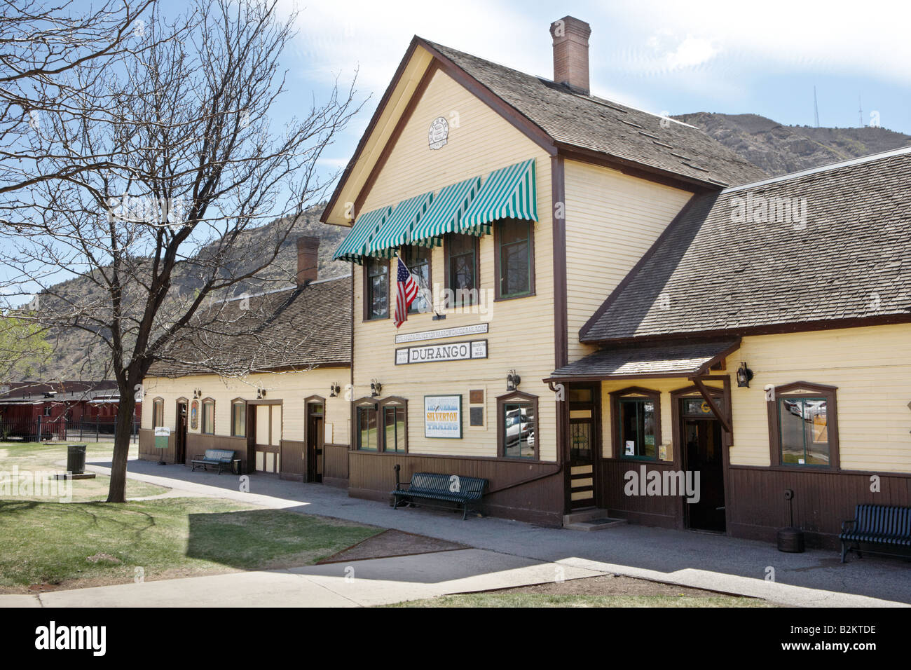 Train Station at Durango Colorado USA Stock Photo Alamy