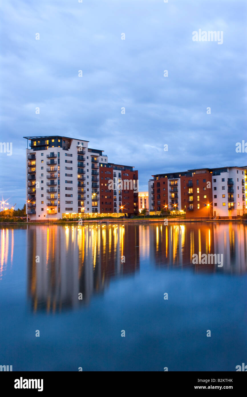 Apartments Cardiff Bay Stock Photo Alamy