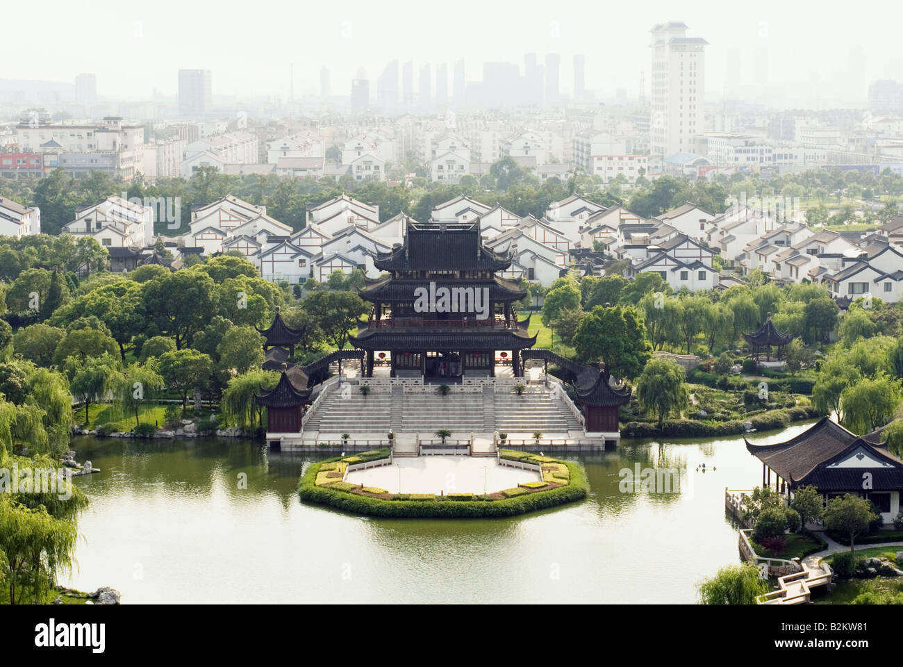 China, Suzhou, Panmen Gate, Jiangsu Province Stock Photo
