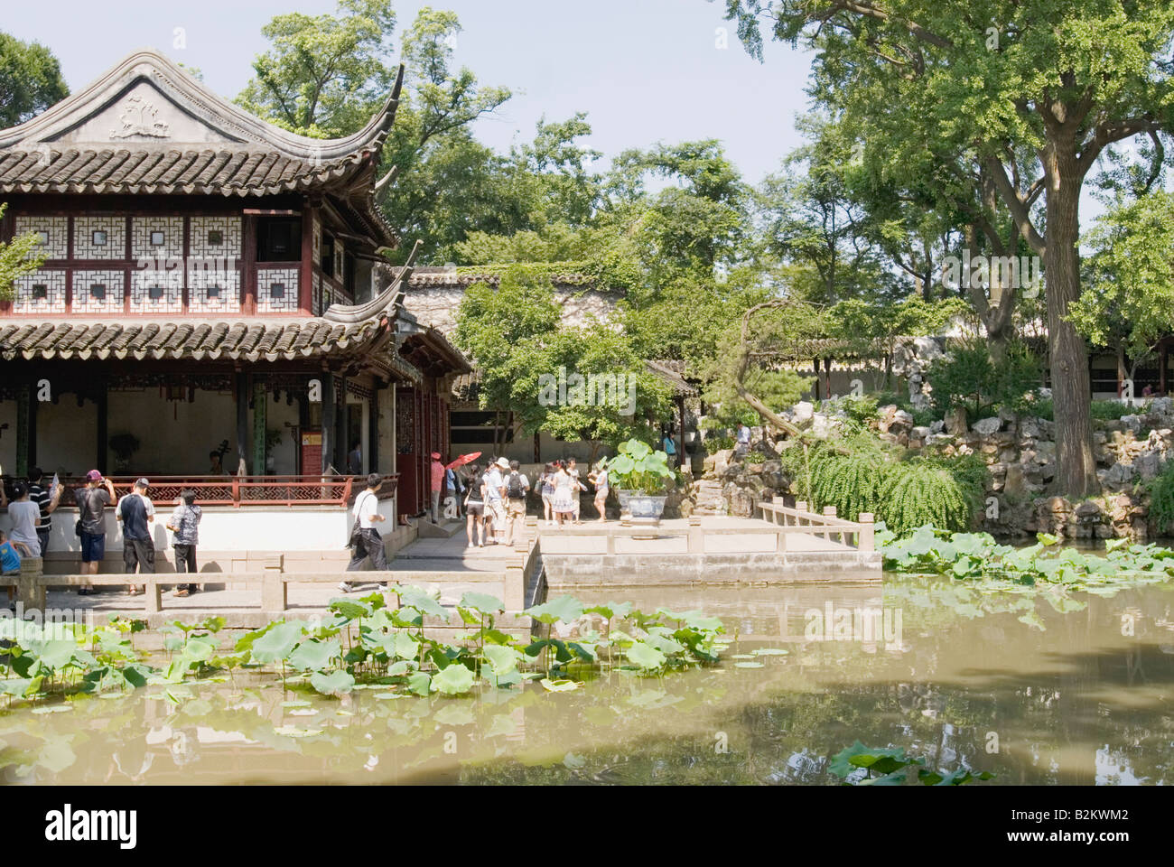 China, Suzhou, The Lingering Garden Stock Photo