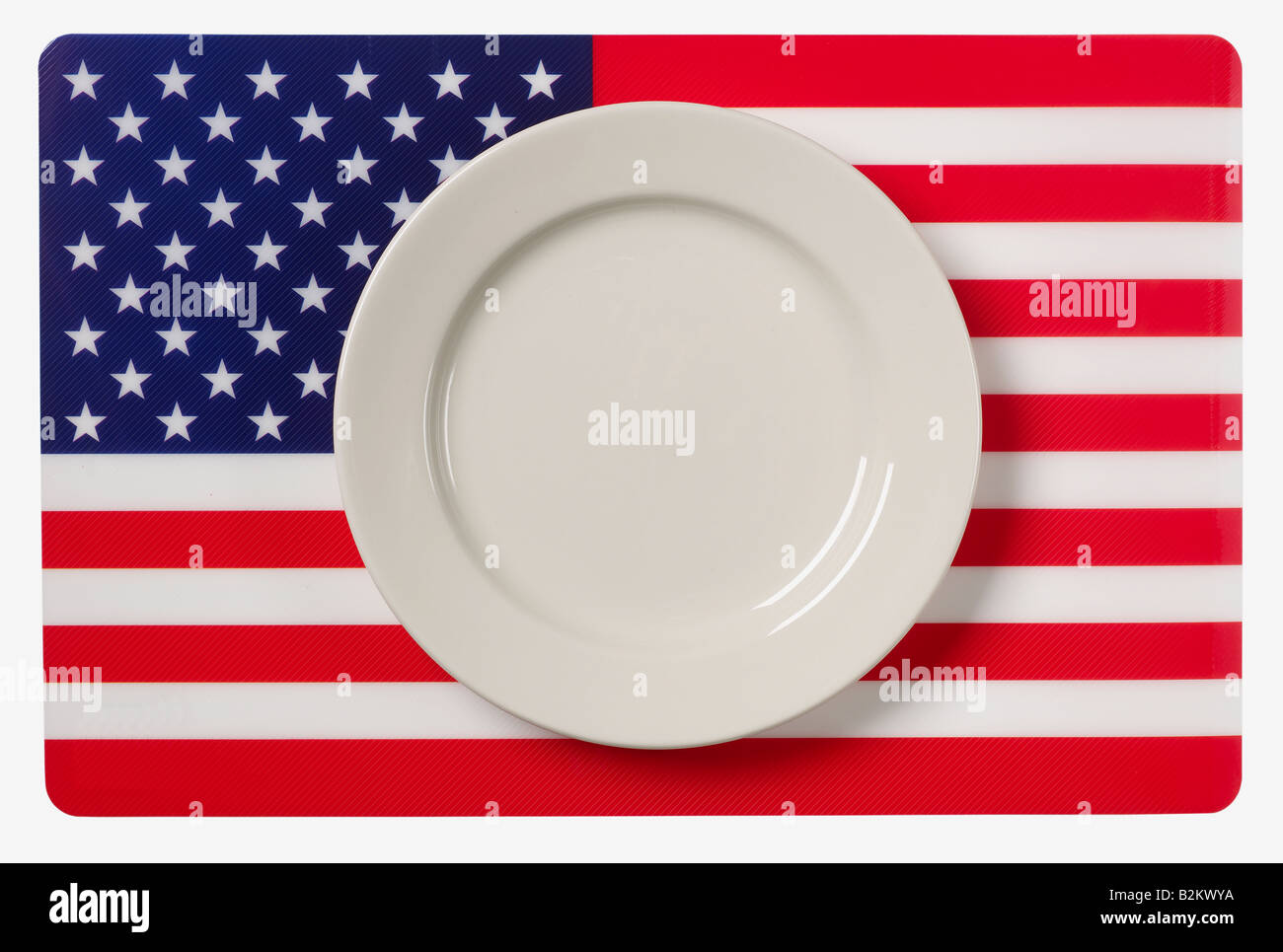 American Flag plate concept Stock Photo