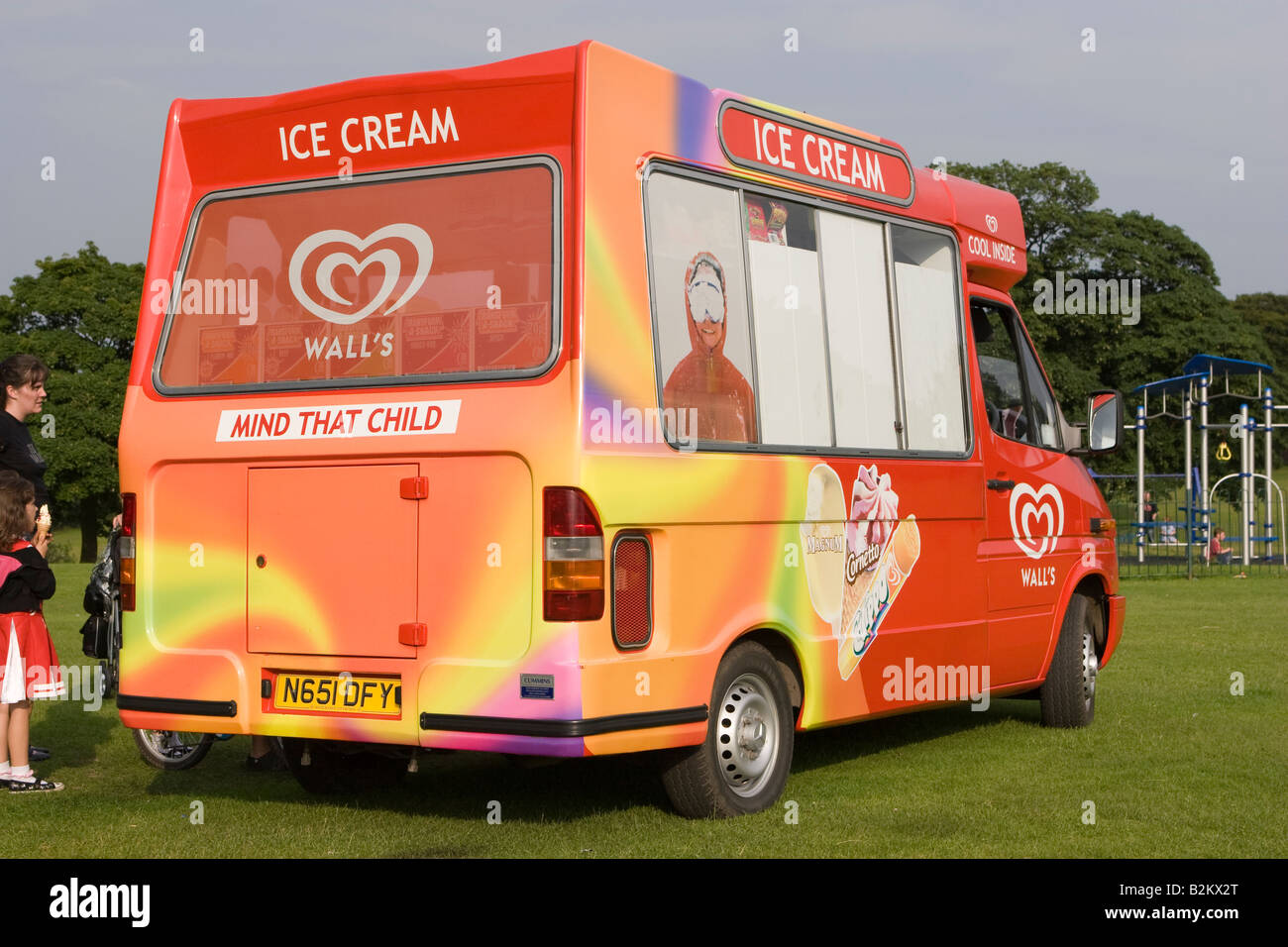 Mobile Walls Ice Cream Van Stock Photo Alamy