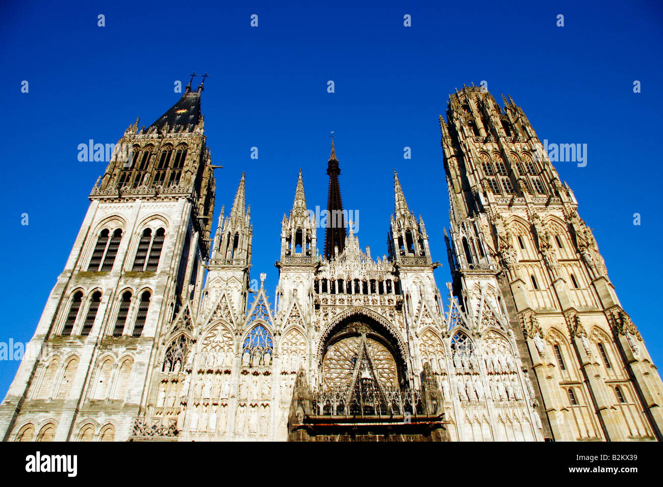 Rouen's cathedral Upper Normandy France Stock Photo