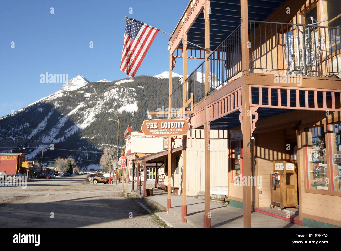 Notorious Blair Street in Silverton Colorado USA Stock Photo Alamy