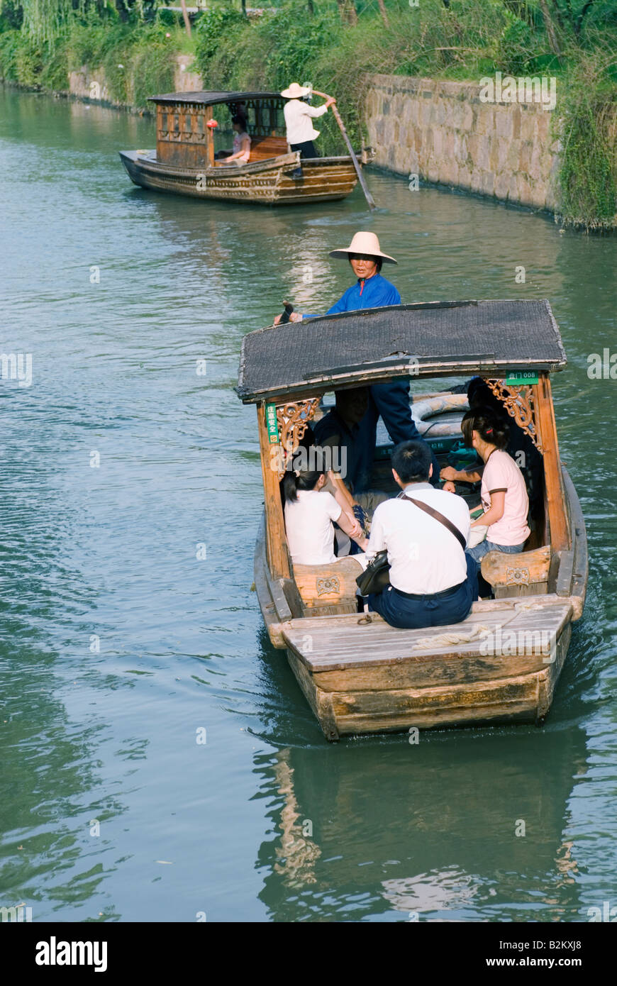 China, Suzhou, Traditional Canal Boat Ride At Panmen Stock Photo - Alamy