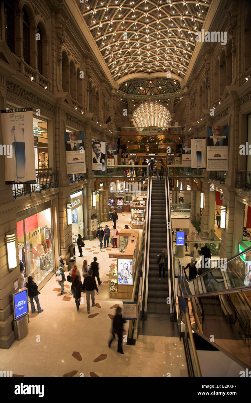 Gallerias Pacifico Shopping Centre in the microcentre of Buenos Aires in Argentina Stock Photo