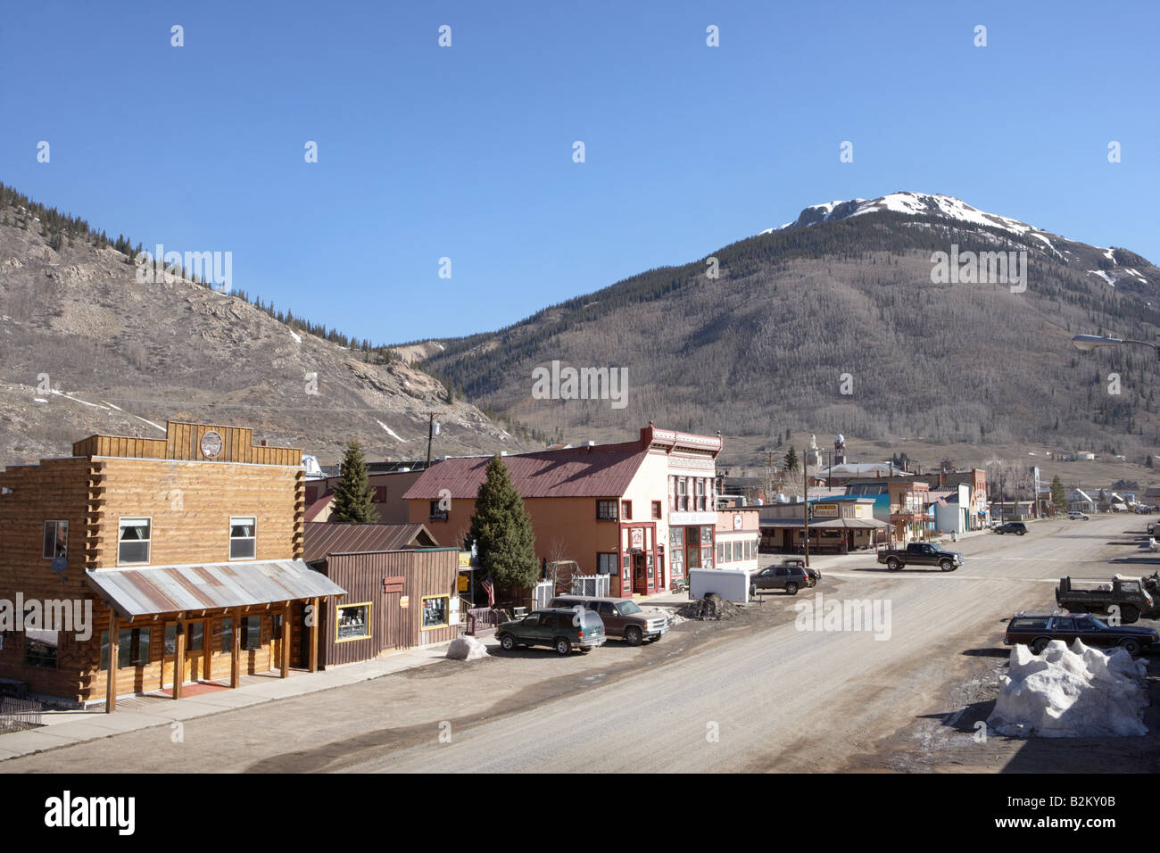 Notorious Blair Street in Silverton Colorado USA Stock Photo Alamy
