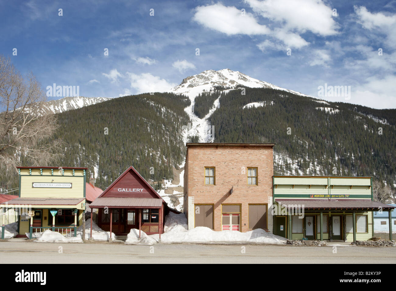 Notorious Blair Street in Silverton Colorado USA Stock Photo Alamy