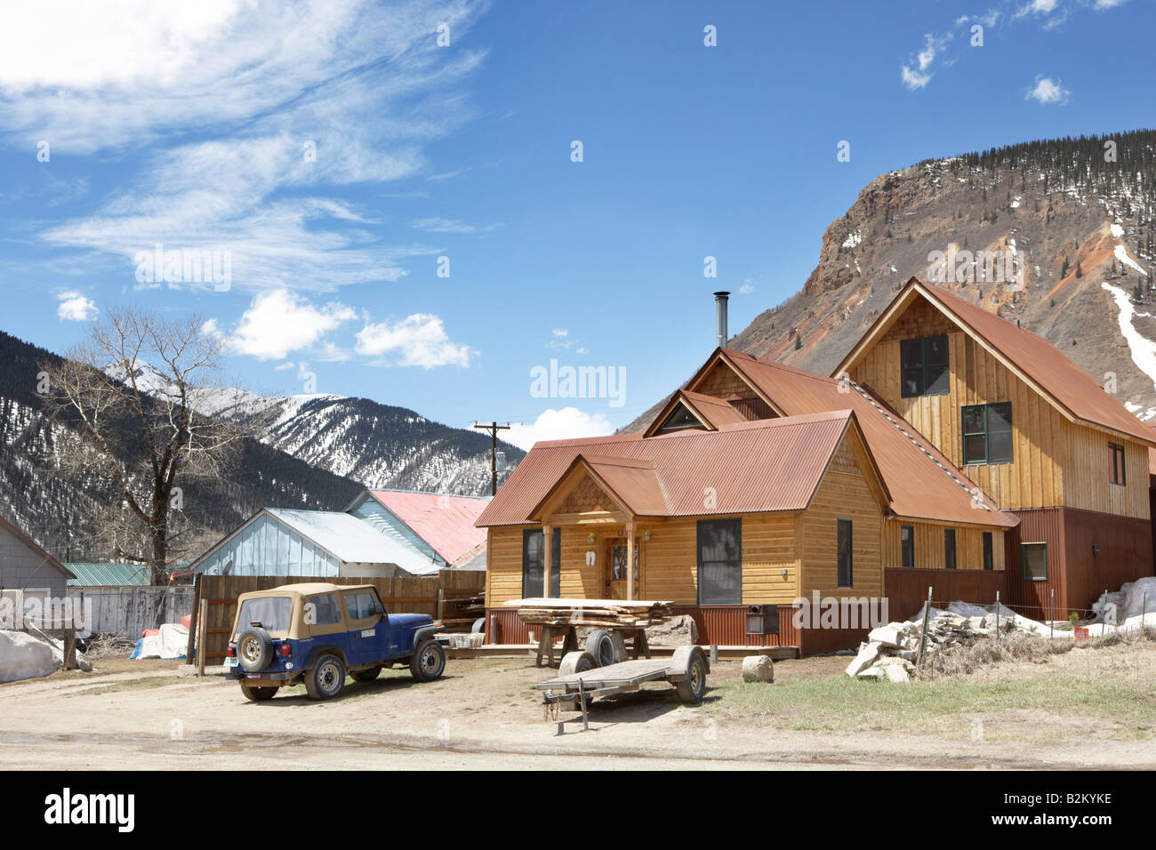 Modern House in Silverton Colorado USA Stock Photo Alamy