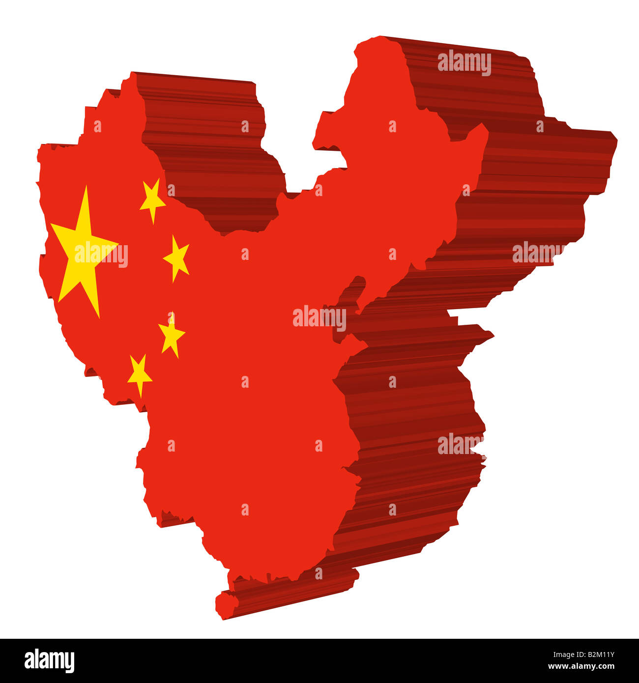 map and flag of china Stock Photo - Alamy