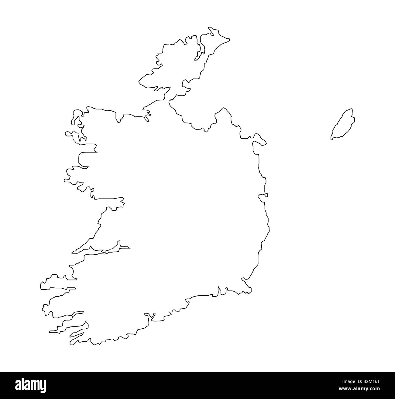 map of eire Stock Photo