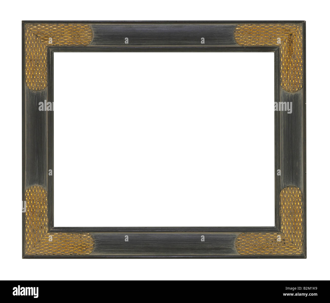 BLACK AND GOLD PICTURE FRAME Stock Photo Alamy