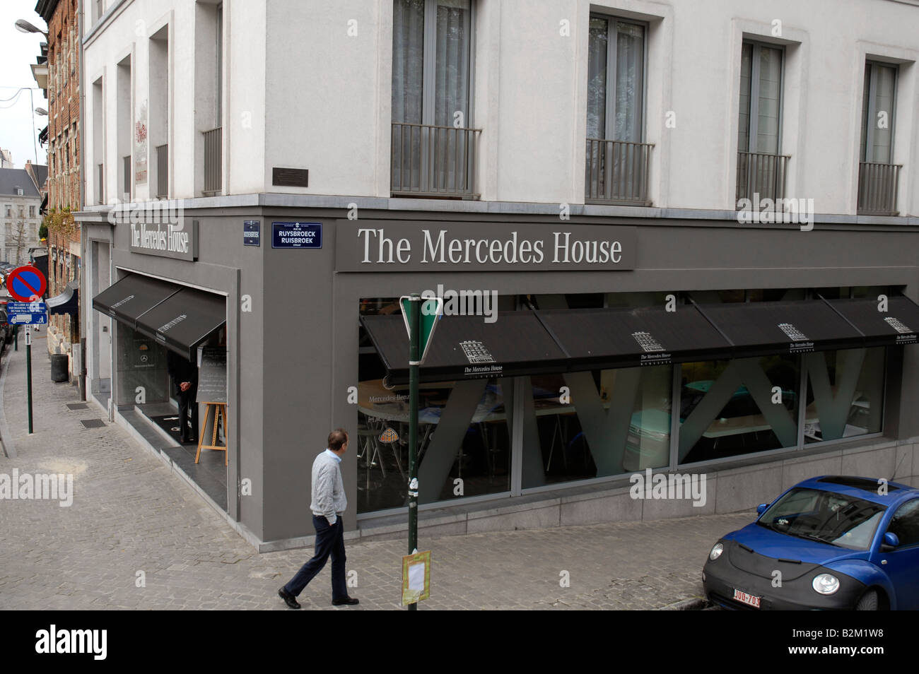 Restaurant the Mercedes House Ruysbroeck street Brussels Belgium Stock Photo