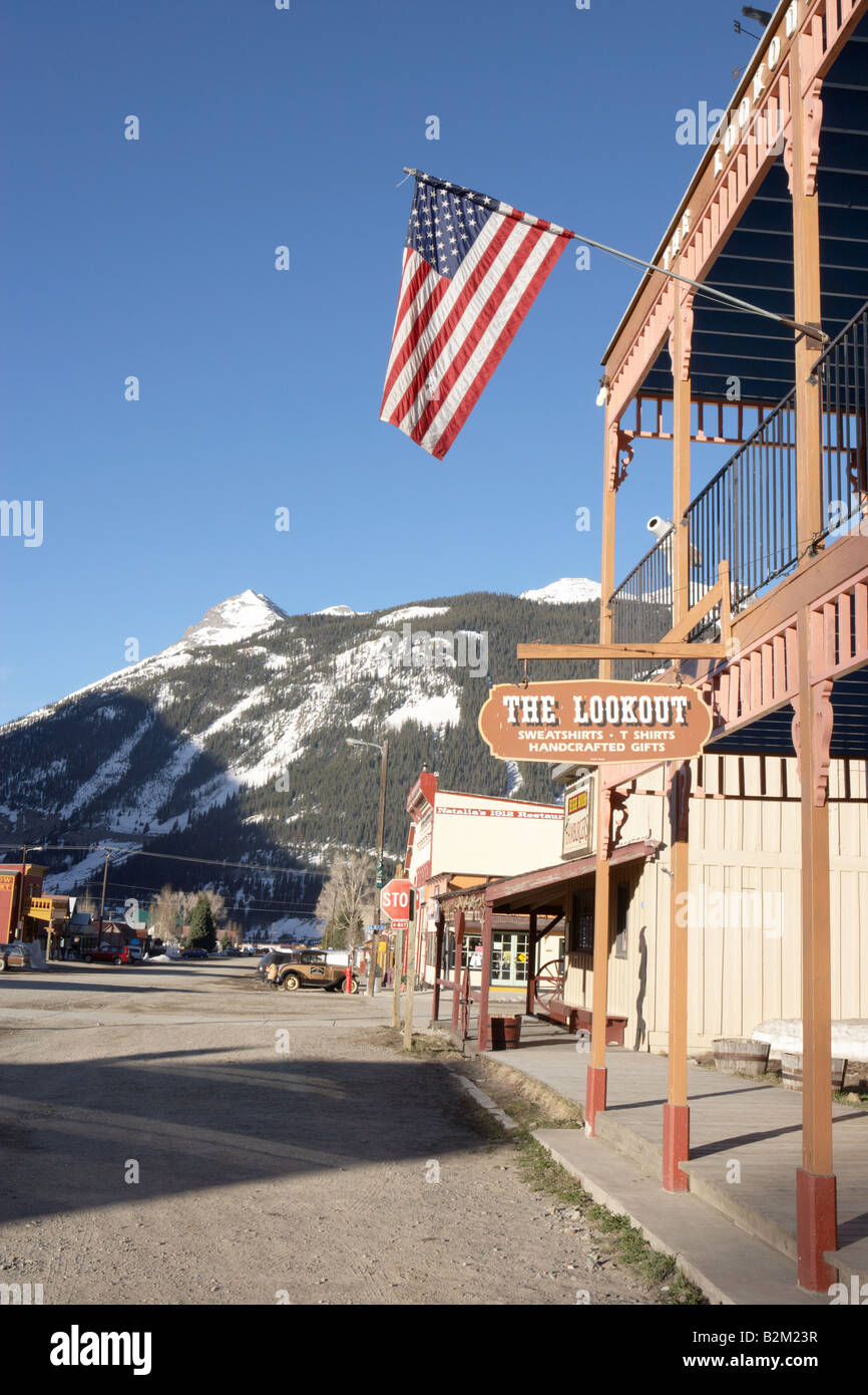 Notorious Blair Street in Silverton Colorado USA Stock Photo Alamy