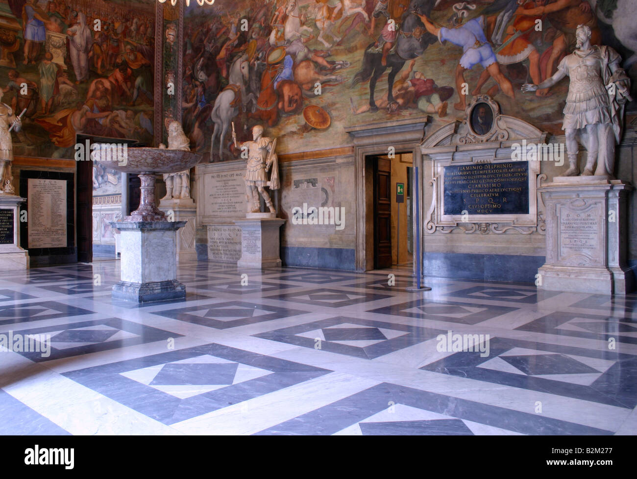 Inside of the Capitolini museum, Rome, Italy Stock Photo - Alamy