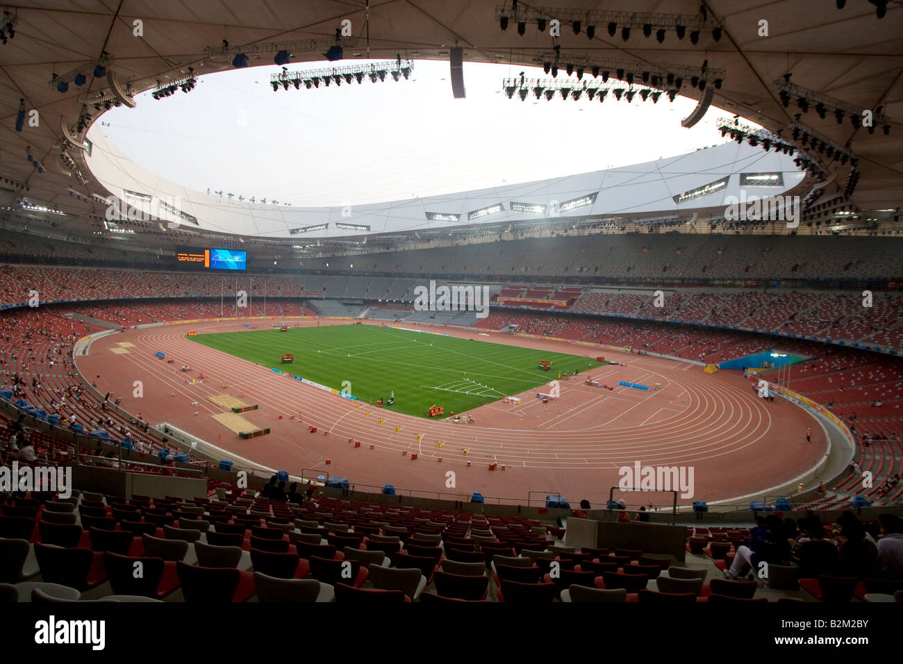 Inside The Beijing National Stadium Also Known As The Bird's Nest Stock ...