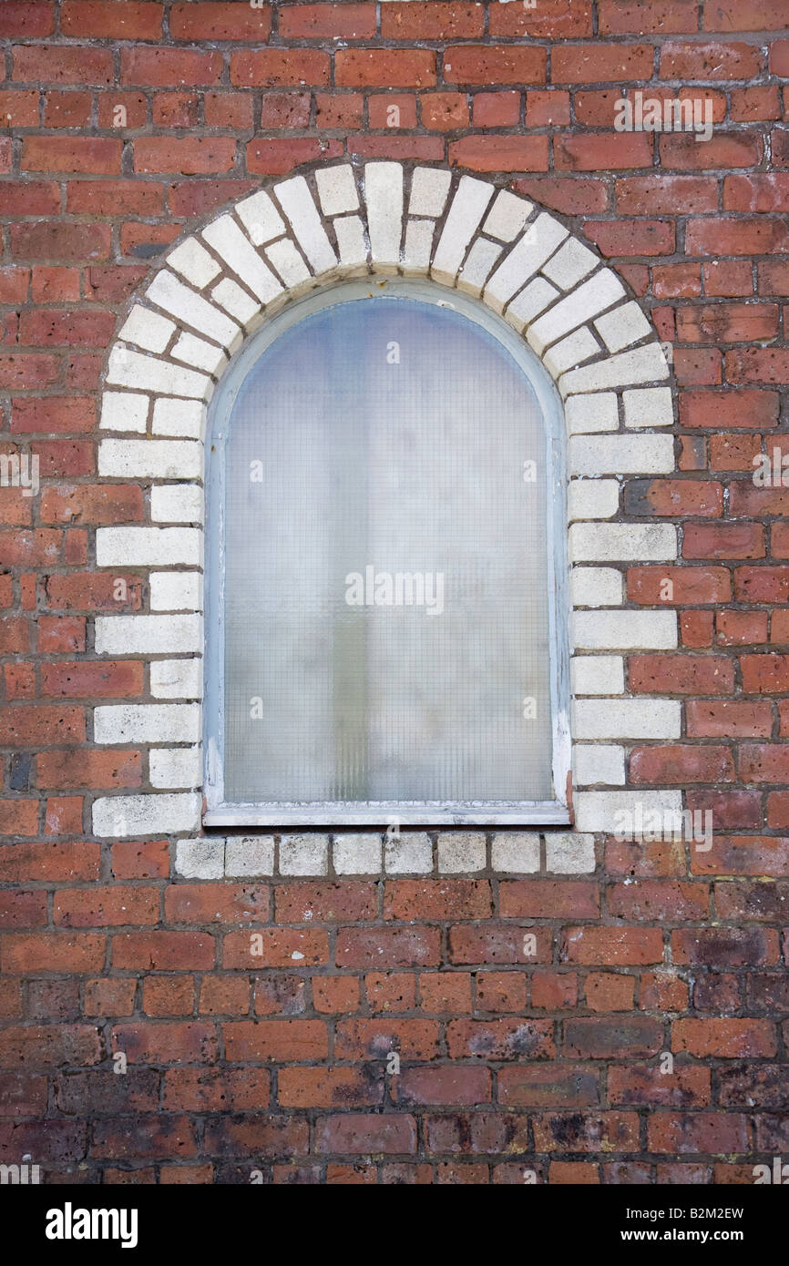 Brickwork around arched window Scotland Stock Photo