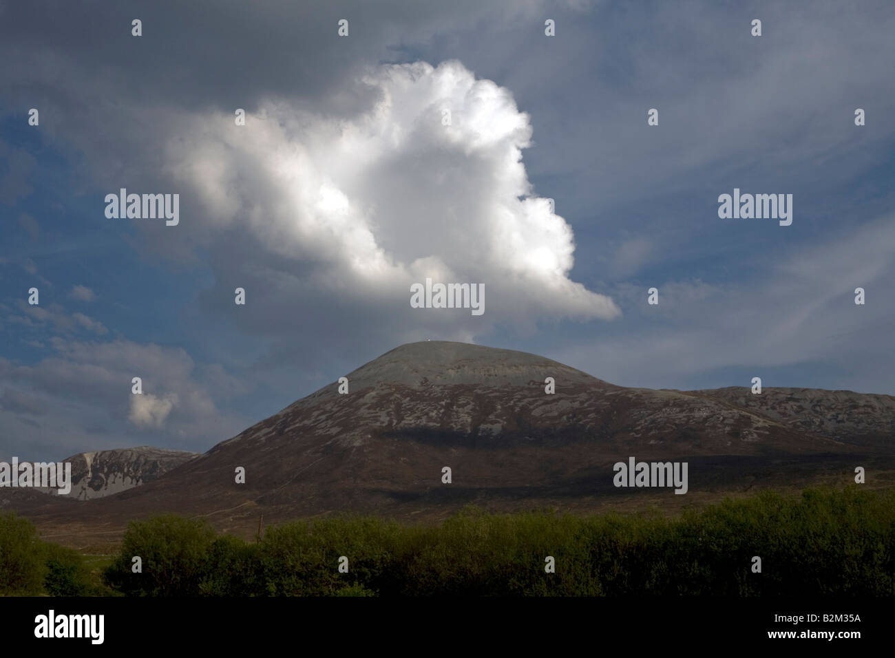 View of croagh Patrick from the road to Louisburgh - Mayo - Ireland Stock Photo