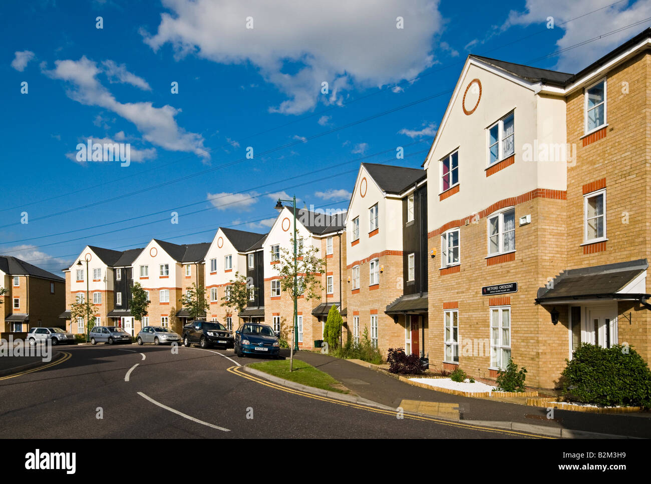 Modern housing in Enfield Island Village Middlesex United Kingdom Stock Photo